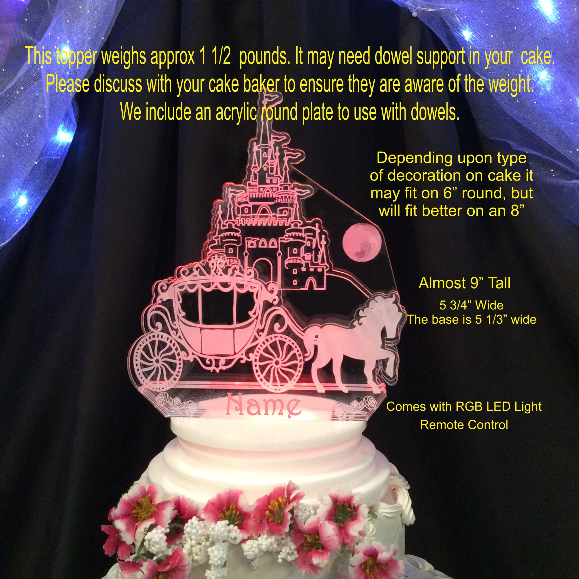 Buy Online Cinderella Carriage Birthday Cake | Quick Doorstep Delivery |  Order Now | The French Cake Company
